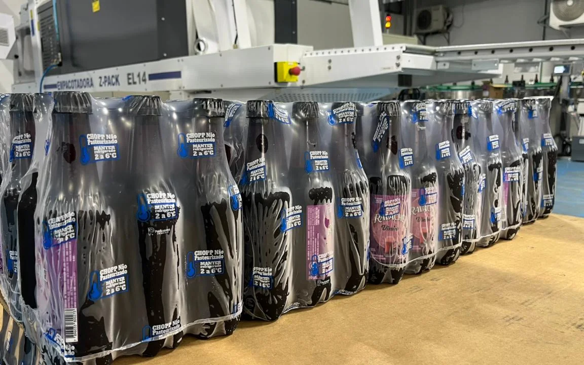 Linha de envase Z-PACK da Cervejaria Ravache